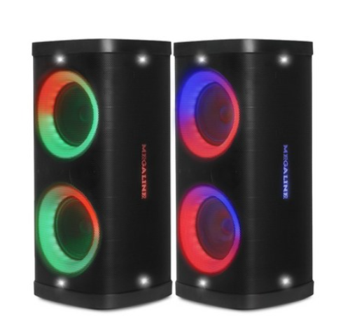 MPT-SET-A 600W 블루투스 이동식앰프 충전식앰프 휴대용 행사 버스킹 LED조명 TWS기능 4옴