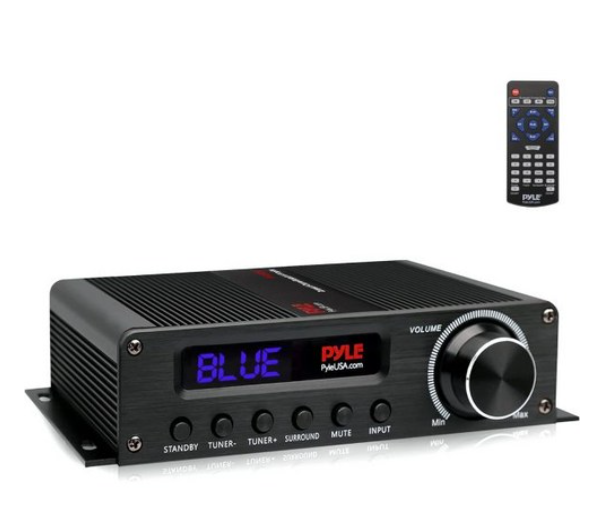 파일 PFA560BT 무선 블루투스 홈 오디오 앰프 100W 5.1 채널 홈시어터 파워 스테레오 수신기 HDMI가 있는 서라운드 사운드 AUX FM 안테나 서브우퍼 스피커 입력
