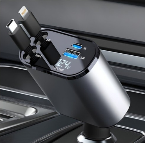 LUMANOKI 동시4대충전 릴타입 차량용 고속충전기