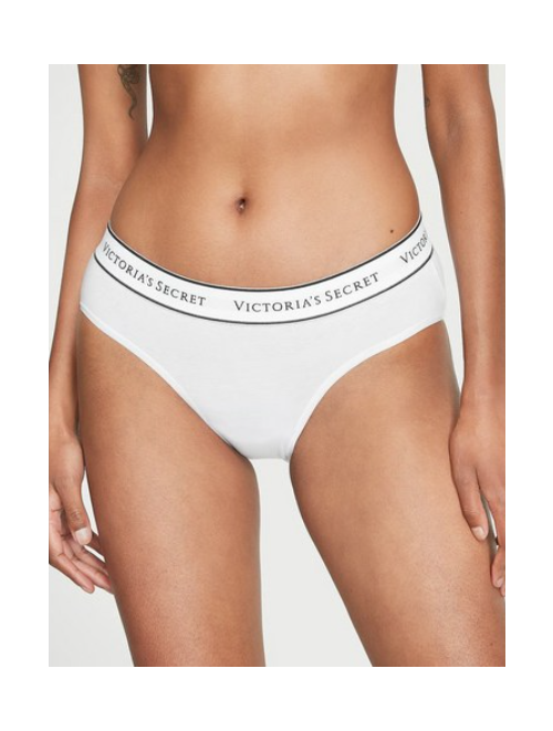 Victoria's Secret 빅토리아 시크릿 힙허거 로고 코튼 팬티 VS화이트