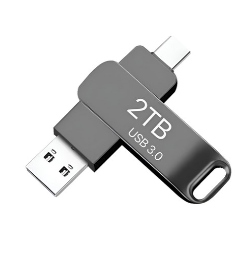 2TB Type-C 고속 USB 3.0 대용량 플래시 드라이브 휴대폰 컴퓨터 겸용 OTG