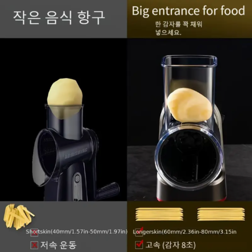 소형, 전기 주방 채소 다지기 - 유럽 표준 플러그, 220-240V, 금속 바디, 컵 용량 1개, 편리한 설치를 위한 코드형, 과일 및 채소 다지기에 이상적