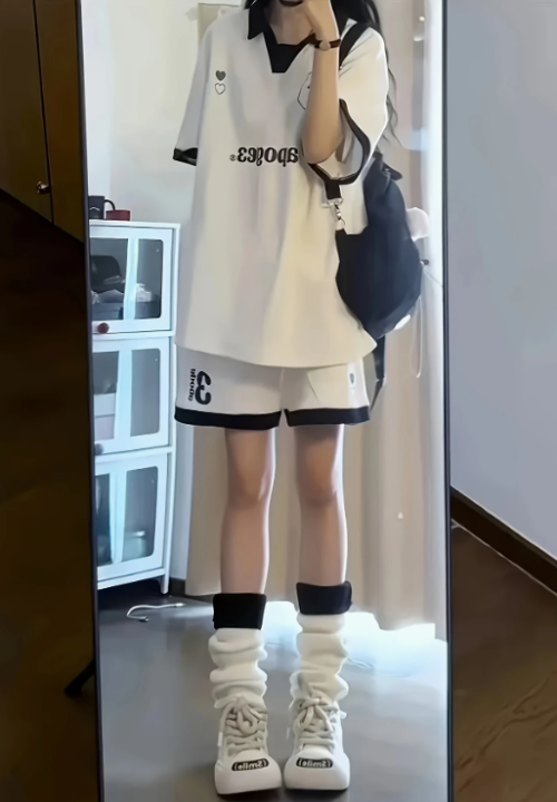 폴로 셔츠 스타일 반바지 세트