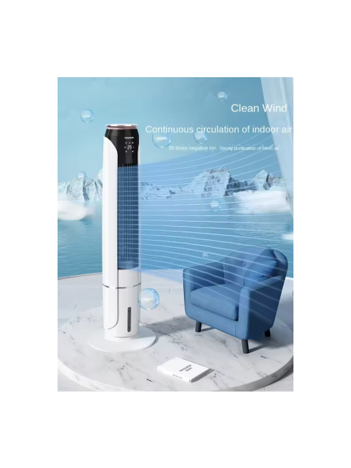 220V 냉각 에어컨 팬, 가정용 블레이드리스 타워 팬, 조용한 작동, 차가운 바람 A가 있는 휴대용 쿨러